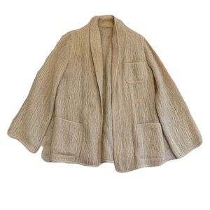 Vintage Rare 60s/70s Small Auckie Sanft Montreal Pure Virgin Wool Cardigan
